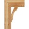 Ekena Millwork Olympic Block Rough Sawn Bracket w/ Offset Brace, Western Red Cedar, 8"W x 18"D x 26"H BKT0806X18X26OLY05RWR - alternate 4